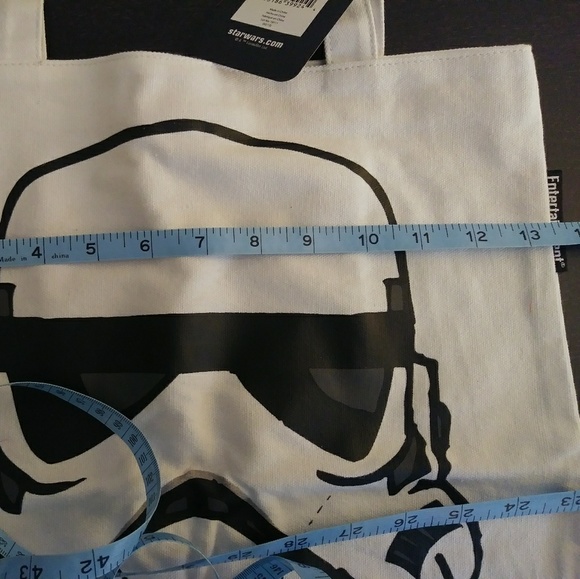 🆕🎁Star Wars White Canvas Storm Trooper Tote Bag - Picture 4 of 5